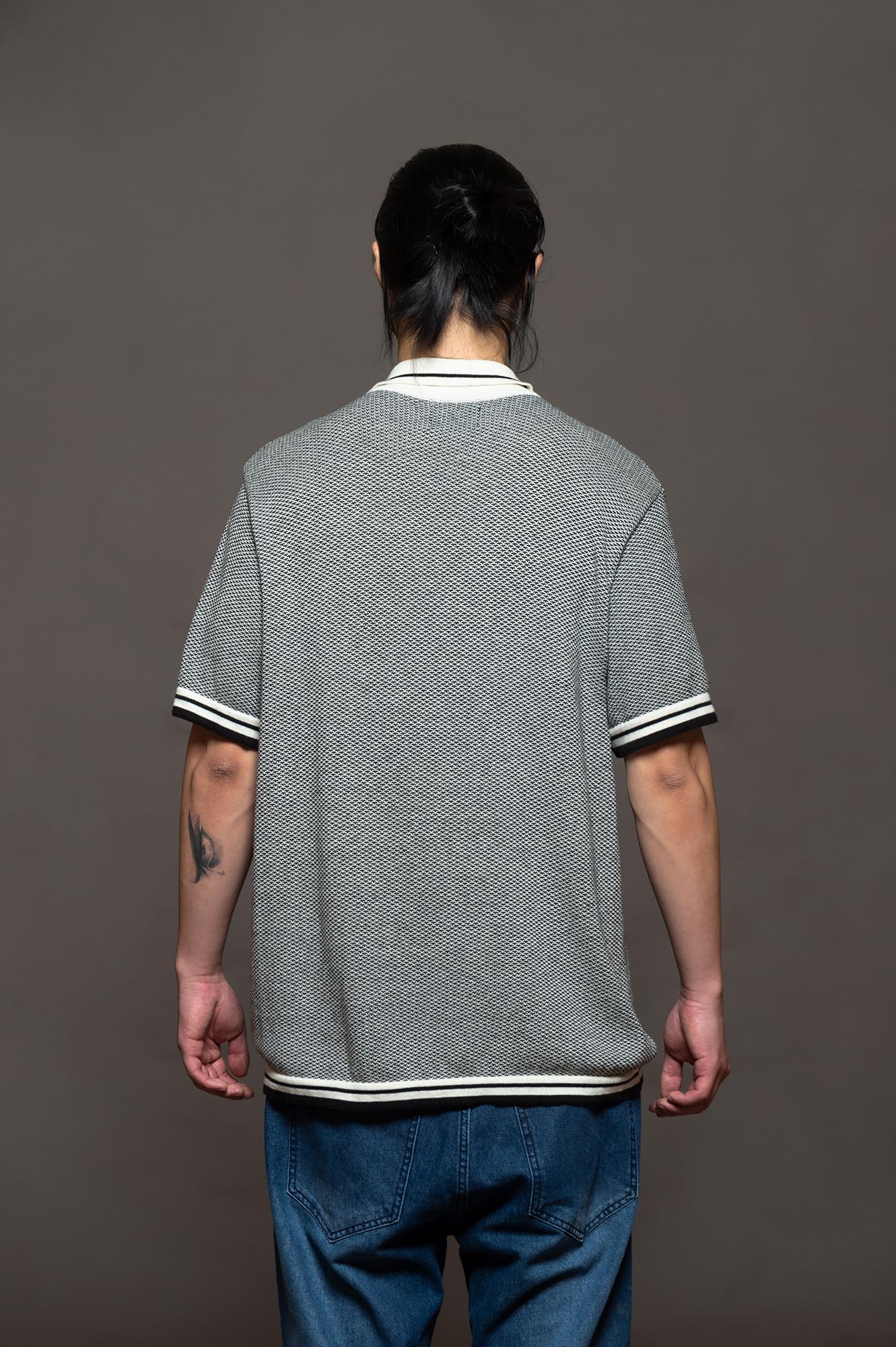 4007NE - CHOMBA BRANDY TEJIDA NEGRO